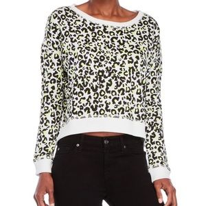 True Religion snow leopard pull over